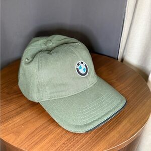 BMW Olive Baseball Cap with Roundel Patch